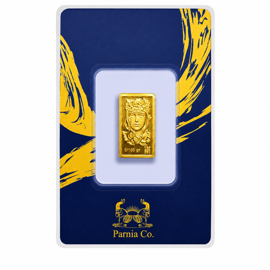 شمش 0.100 سوت پرنیا(24 عیار)