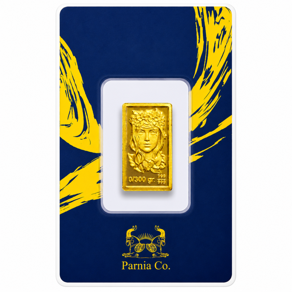 شمش 0.300 سوت پرنیا(24 عیار)