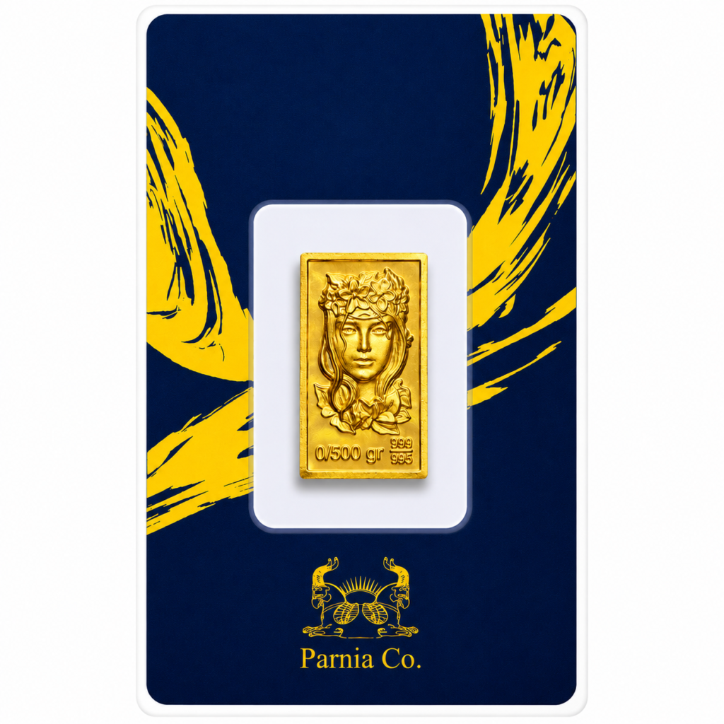 شمش 0.500 سوت پرنیا(24 عیار)